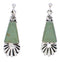 Turquoise Southwest Silver Post Dangle Earrings MW76004
